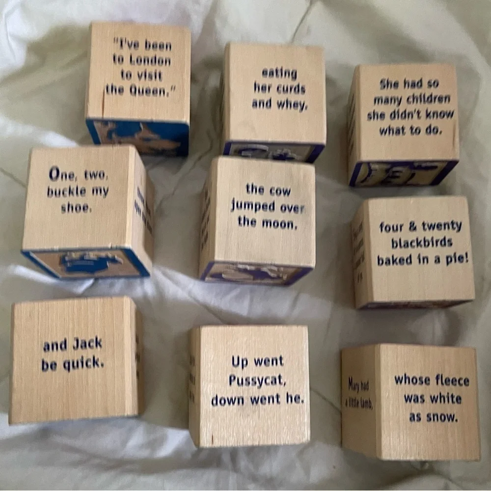 Uncle Goose - Nursery Rhyme Blocks - 9 blocks